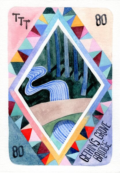 Gethin's Grove Bridge card