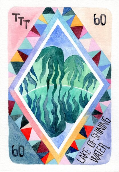 Lake of Shining Waters card